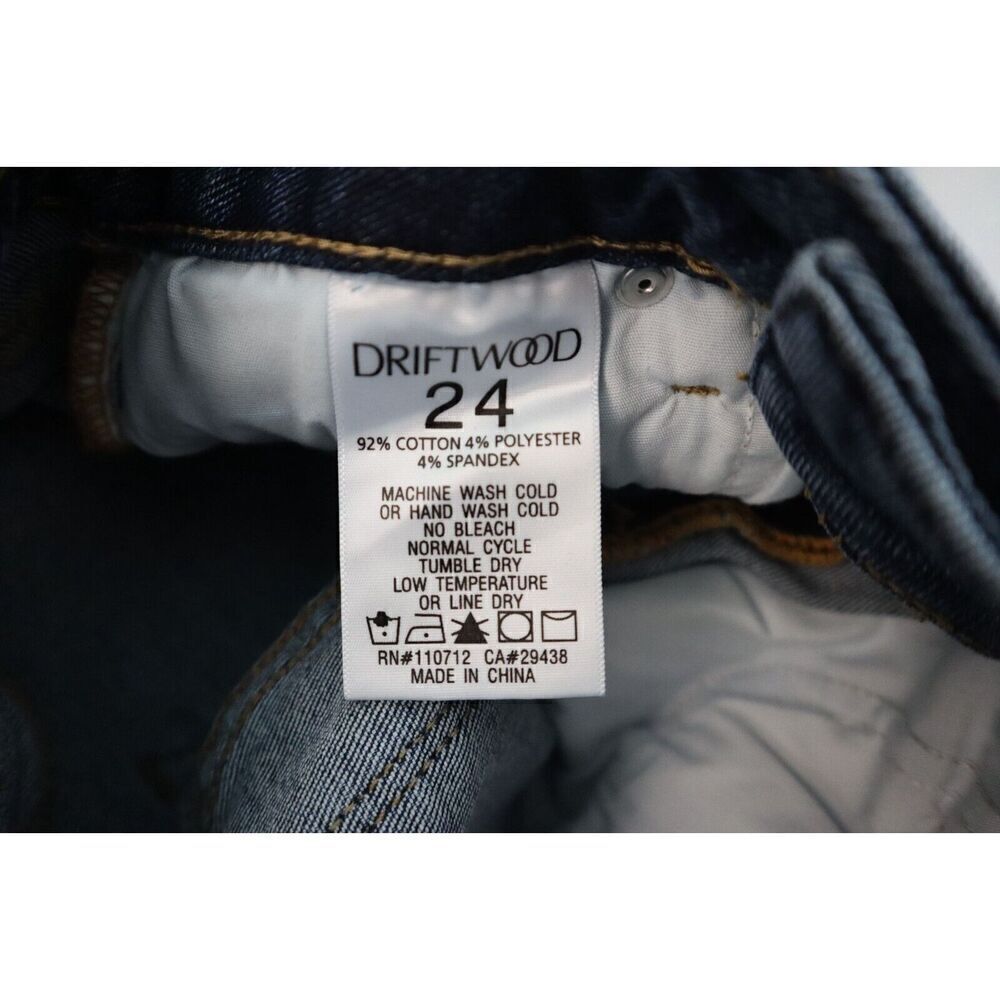 Driftwood x FP Sz 24 Med. Wash Farrah American Bandstand Embroidered Jeans - Picture 6 of 11
